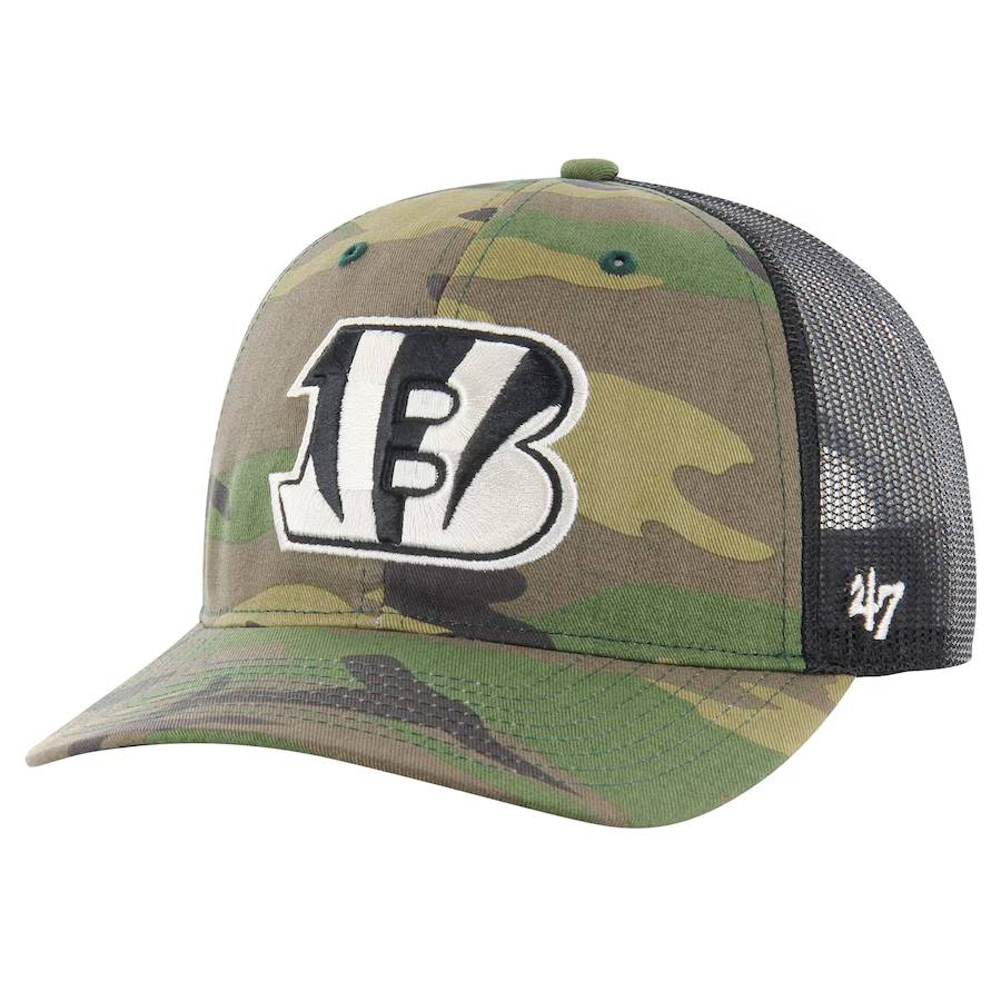 Cincinnati Bengals Jerseys Shop – men8217s 821747 camo cincinnati bengals trucker adjustable hat Collection for True Fans