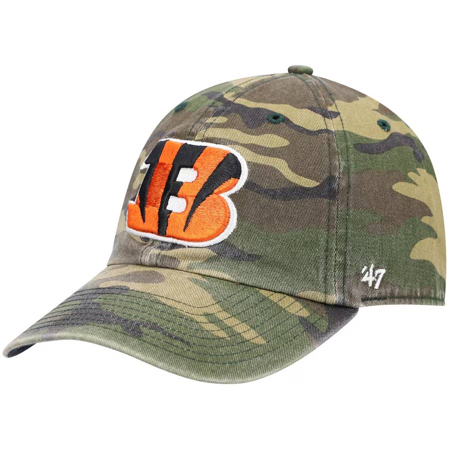 Cincinnati Bengals Jerseys Shop – men8217s 821747 camo cincinnati bengals woodland clean up adjustable hat Collection for True Fans