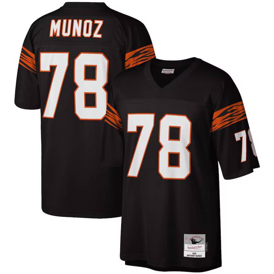 Cincinnati Bengals Jerseys Shop – men8217s mitchell amp ness anthony muñoz black cincinnati bengals legacy replica jersey Collection for True Fans