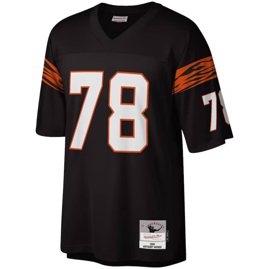 Cincinnati Bengals Jerseys Shop – men8217s mitchell amp ness anthony muñoz black cincinnati bengals legacy replica jersey Collection for True Fans