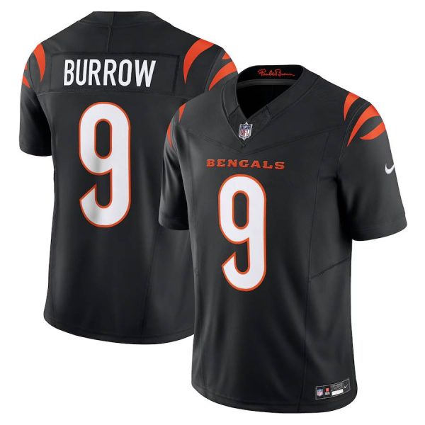 Cincinnati Bengals Jerseys Shop – men8217s nike joe burrow black cincinnati bengals vapor f.u.s.e. limited jersey Collection for True Fans