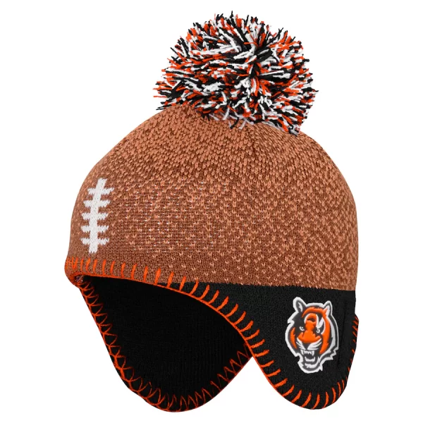 Cincinnati Bengals Jerseys Shop – preschool brown cincinnati bengals football head knit hat with pom Collection for True Fans
